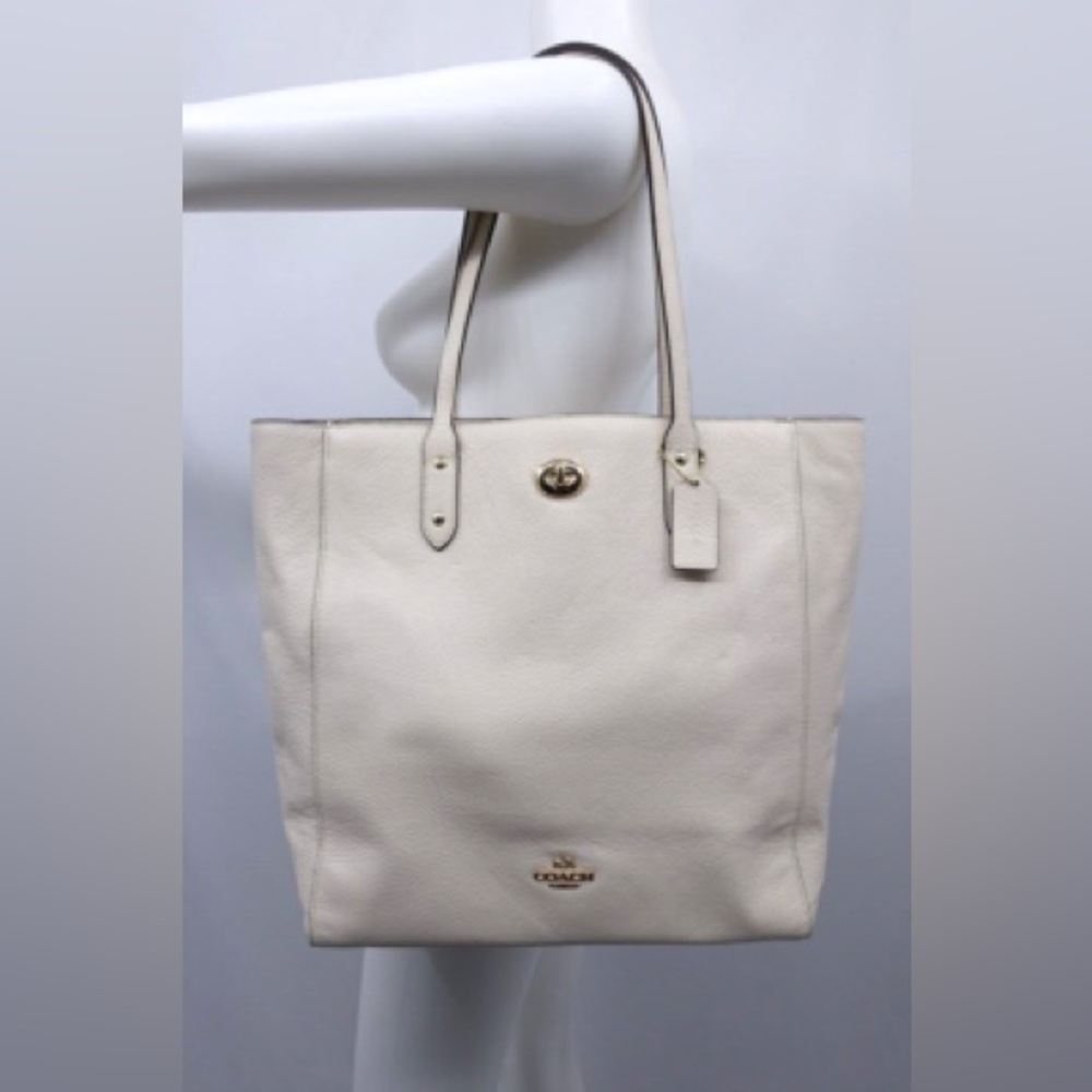 Coach Pebble Leather Town Tote Bag